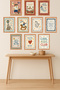 10-Piece Frame Look Pastel Set |   Baby Room |   Nursery, Minimalist, Vintage Painting Set 15X20 cm Mdf Uv Printing - 2