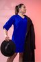 Women's Plus Size Women's Sleeve Detailed V-Neck Dress - 3
