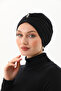 Women's Crystal Stone Detailed Drawstring Outer Bonnet, Casual and Stylish Combination Bonnet - 3