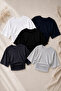 Women's Bat Sleeve Summer 5-Piece Crop Blouse