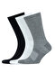 Men's Tennis Socks Long Combed Cotton Socks 3 Pairs - 2