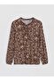 Nevavm Contrast Collar Floral Blouse - 5