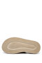Women's Genuine Leather Beige Flat Slippers - 3