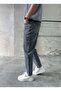 Comfortable Fit Gray Boyfriend Jean Pants - 4