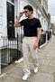 Salto Double Fabric Pleated Men's Beige Baggy Pants Wide Leg Trousers - 4