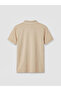 Güli̇s Gi̇yi̇m^New Season Beige Polo Collar Textured Boys' T-Shirt - 2
