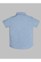 Kids Blue Cotton Short Sleeves Shirt - 3