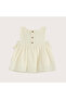 Cherry Boom Embroidered Dress Vanilla - 4