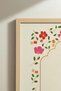 Elegant Line Art "Elif" Written Single Wooden Painting - Natural Wood Framed Home and Business Painting - 4