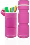 Project O Pop-Up Pencil Case – Big Capacity for School Supplies, Desk Organizer for pencils & stationery, Aesthetic Desktop Pouch for Girls/Boys, Office Accessories Pen Holder, Cute/Pink, Waterproof
