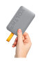 Hypercore 10K Sling – Ultra-Compact 10,000mAh Power Bank with Built-in USB-C Cable & 22.5W Fast Charging - Gray