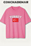 Turkey National Teams Printed Premium Oversize Cotton T-Shirt