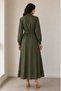 Laser Cut Full Length Lined Dress - 6
