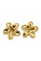 Special Series Flower Shaped Gold Earrings - 2
