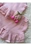 Baby Girl Tulip Muslin Ruffle Set Pink - 3