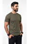 Men's Khaki Sports T-Shirt Breathable Sweat-Absorbent Quick-Drying Flexible Air-Permeable Fabric - 4