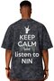 Nin Rock Metal Music Band Printed Unisex Oversize Vintage Washed T-Shirt