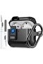 AirPods Pro 3 Case,Anti-Shock TPU Protective Cover with Secure Lock,Buckle and Cleaning Kit,Black