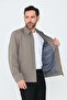 Mink Men's Seasonal Coat with Side Pockets and Zipper - 7