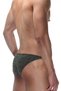 Men's Skull Patterned Khaki Cotton Classic Slip Underpants - 2