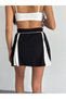 Women's Modal Shorts Skirt with Piping Detail - 7