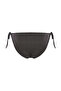 Women's Black Tie-Up Glittery Regular Waist Bikini Bottom - 4