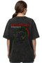 Deep Purple Rock Metal Music Band Back Printed Unisex Oversize Vintage Washed T-Shirt - 3