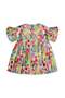 Balon Sleeve Viscose Dress 2-10 Years Green - 3
