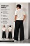 Unisex Linen Cotton Blend Wide Leg Pants