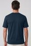 Men's Vision V-Neck Premium Quality Dense Textured Cotton T-Shirt Navy Blue M102-R0220-07 - 3