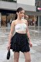 Women's High Waist 4 Layer Ruffled Wrap Mykonos Mini Skirt - 4
