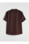 Nevavm Regular Fit Stand Collar Short Sleeve 100% Linen Men's Shirt with a Difference - 6