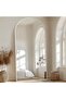 مرآة كبيرة جدًا بتصميم أنيق 180 × 80 سم - إطار معدني وحامل خلفي. - 7