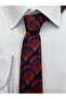 Interview Woven Fabric Patterned Thin Tie - 2
