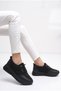 Wst Black Stone Lace-Up Women's Sports Shoes - 4