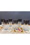 Cut-Out Embroidered Set of 6 Glasses 250 ml
