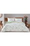 Double Cotton Duvet Cover Set Lorında Green - 2