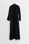 Abaya Set with Plus Size Dress - Black