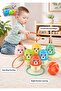 3-in-1 Bowling Game Set for Kids Colored Bear Pins Ring Toss Ball Throwing Indoor Play Toys - 4