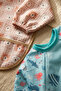 Tinyjoy Waterproof Long Sleeve Baby Bib Set 6-24 Months - 2 Pack Teddy Bear and Whale Patterned Stain T-Shirt - 3