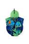 Children's Ocean Patterned Poncho Towel Green - 2