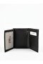 Men's Black Vertical Leather Wallet with Card Holder Plcuz8384 - 4