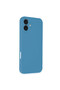 Apple iPhone 16 Plus Compatible Case with Velvet Silicone Inside - Blue - 7