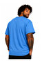Men's Oversize Crew Neck T-Shirt Follow 26142 Blue - 2