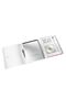 Plastic folder with 4 compartments for conferences, metallic pink, - 2