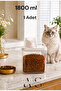 1800ml Cat Food Storage Container Leak-Proof Double Seal with Scale and Large Chamber Bpa Free