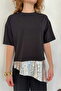 D 3060 Sequined T-Shirt - Black Silver |   D3060 - 4