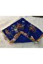 Brand Handcrafted Needle Embroidered Writing 100% Cotton Muslin – 4 Sides Embroidered Elegant Headscarf 100X100 cm
