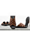 Gr0501 Genuine Leather Inside and Out, Non-Slip Sole, Non-Irritating, Comfortable, Soft Strap, Home and Outdoor Pool Slippers - 3