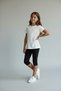 Girl's 3-Piece Capri Leggings Black Pink Organic Cream Cotton Comfortable Daily Capri 4-12 Years - 4